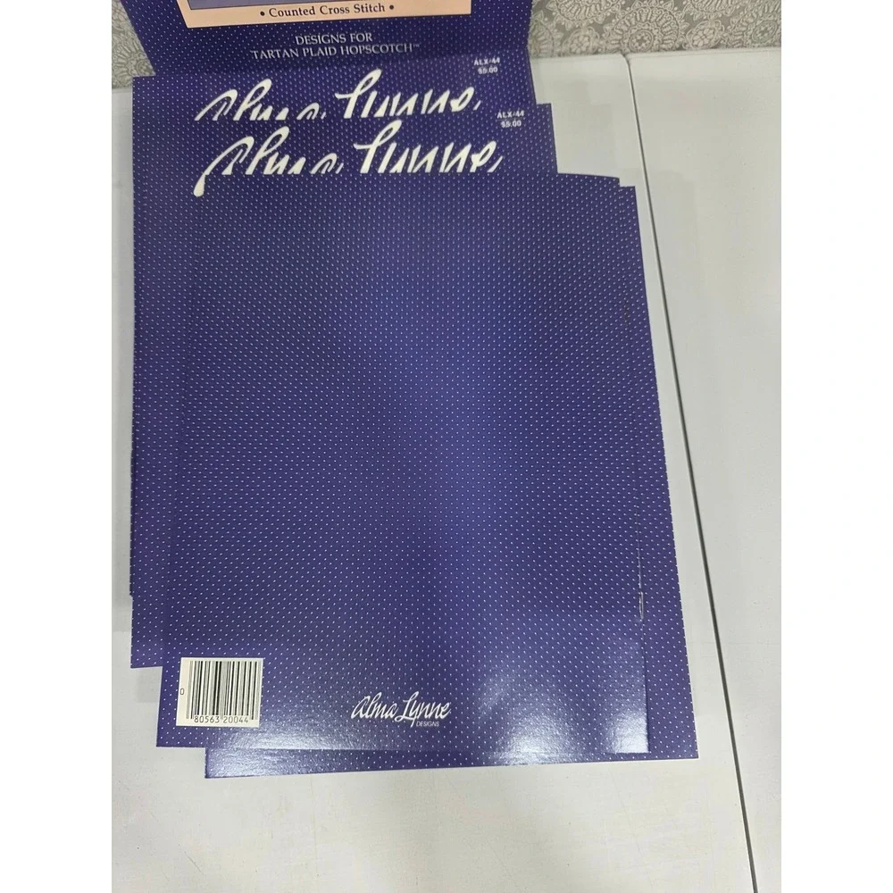 24-Vintage Alma Lynne Designs At Your Leisure Counted Cross Stitch Patterns Book